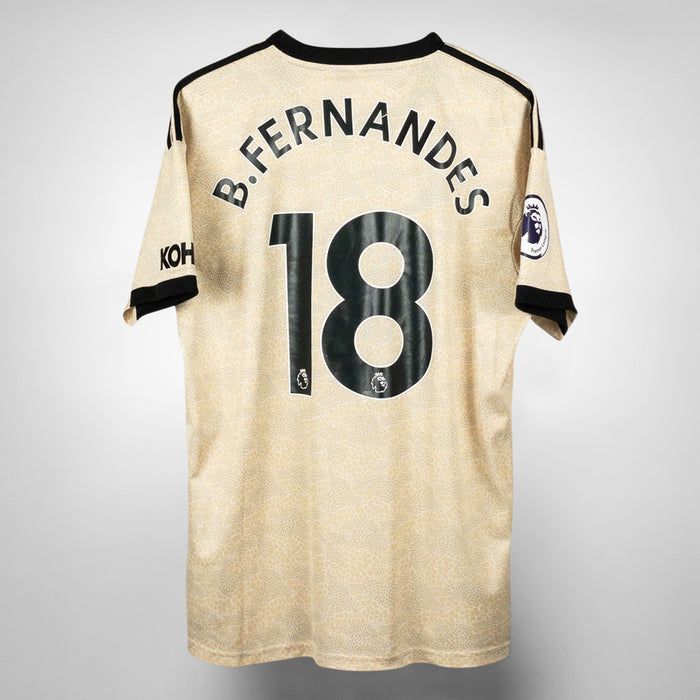 2019-2020 Manchester United Adidas Away Shirt #18 Bruno Fernandes