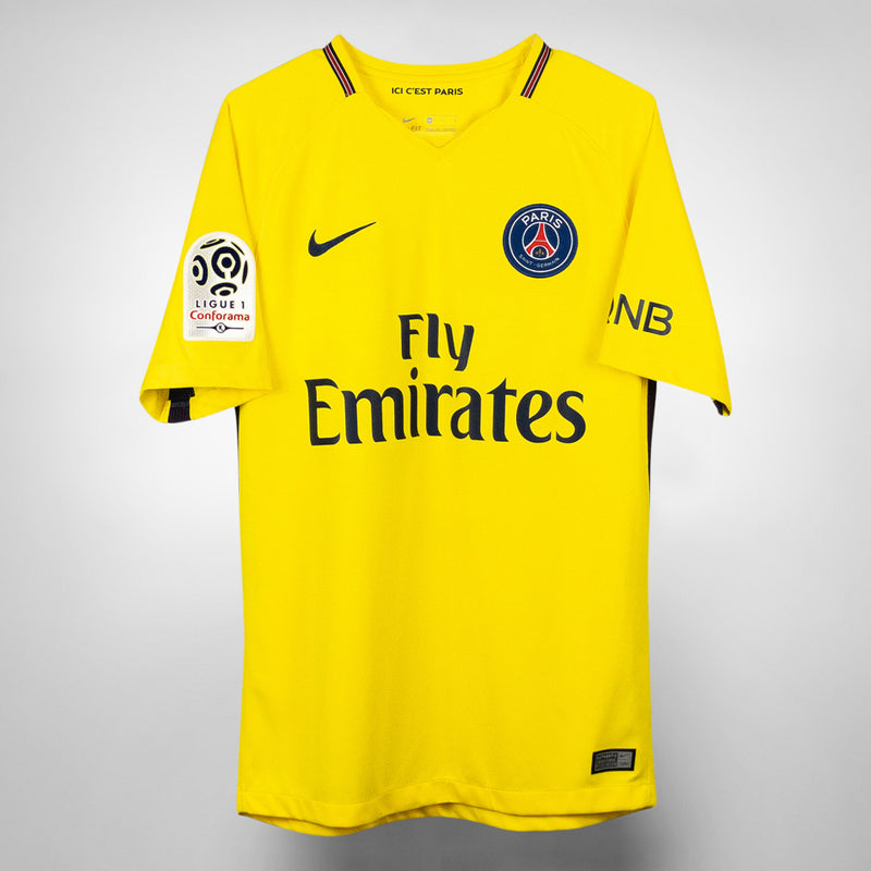 2017-2018 PSG Paris Saint-Germain Nike Away Shirt #10 Neymar Jr