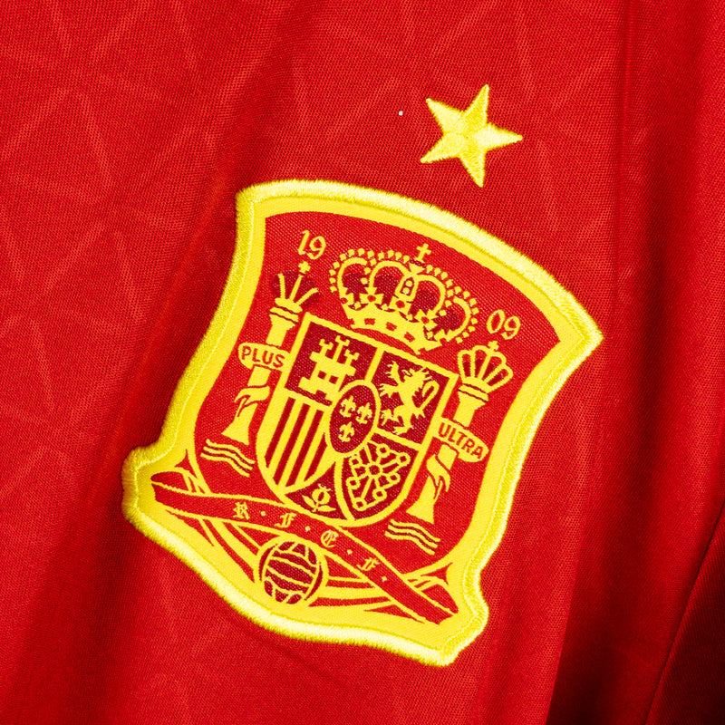 2015-2016 Spain Adidas Home Shirt #6 Andres Iniesta
