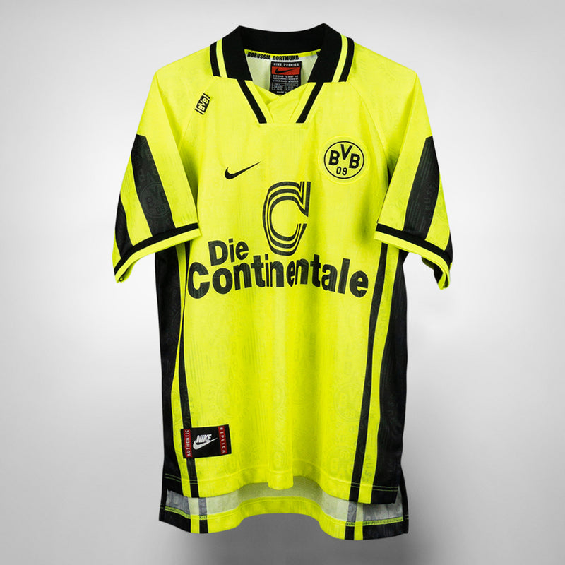1996-1997 Borussia Dortmund Nike Home Shirt #13 Karl-Heinz Riedle