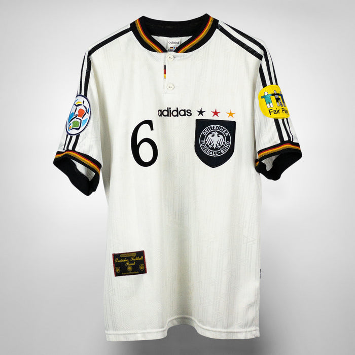 1996-1998 Germany Adidas Home Shirt #6 Matthias Sammer