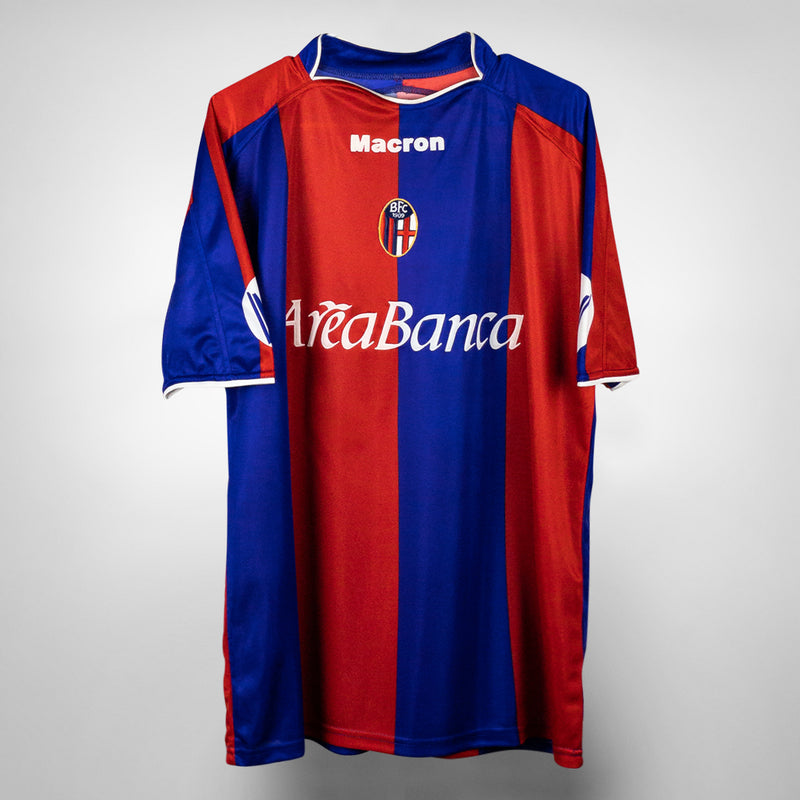 2003-2004 Bologna Macron Home Shirt #16 Hidetoshi Nakata