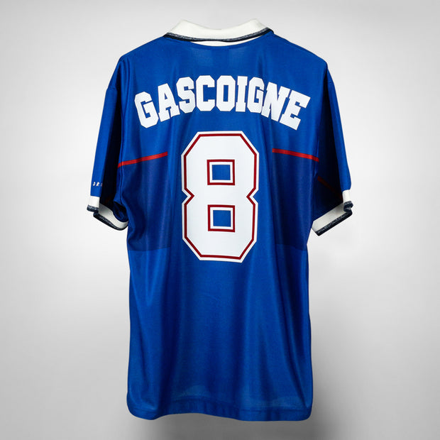 1996/97 GASCOIGNE #8 Rangers Vintage adidas Away Football Shirt