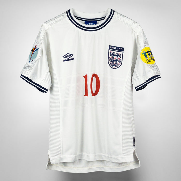 1999-2001 England Umbro Home Shirt #10 Michael Owen