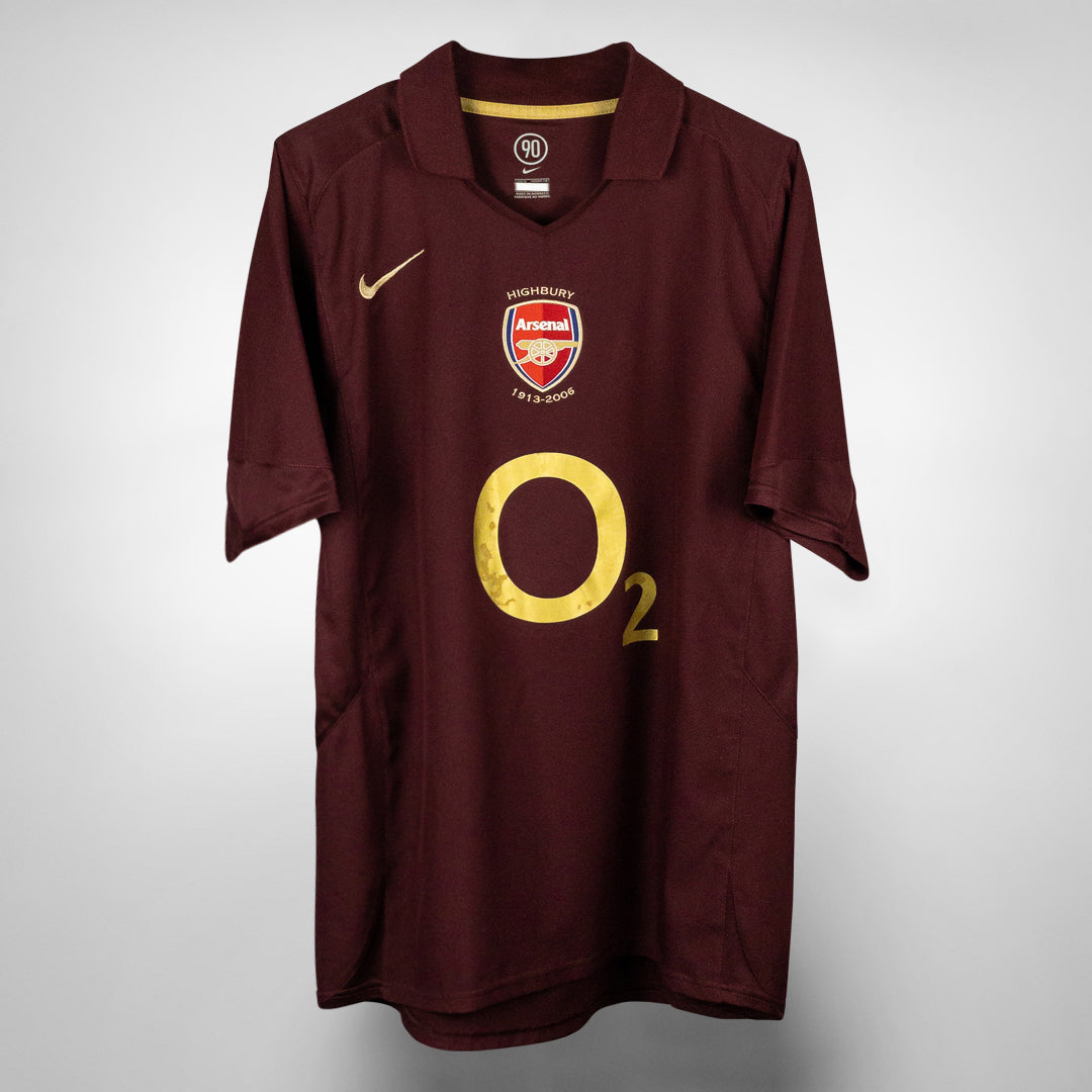 2005-2006 Arsenal Highbury Nike Home Shirt