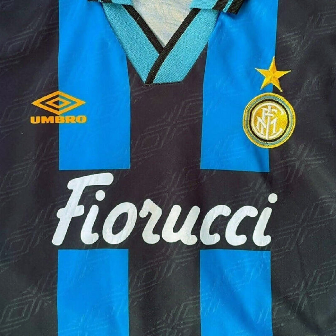 1994-1995 Inter Milan Umbro Home Shirt #10 Dennis Bergkamp - Marketplace