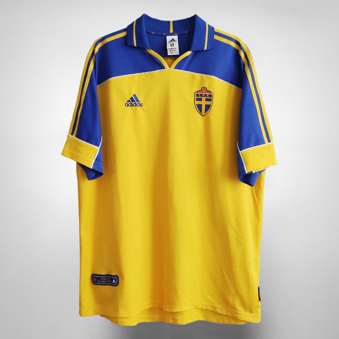 2000-2002 Sweden Adidas Home Shirt - Marketplace
