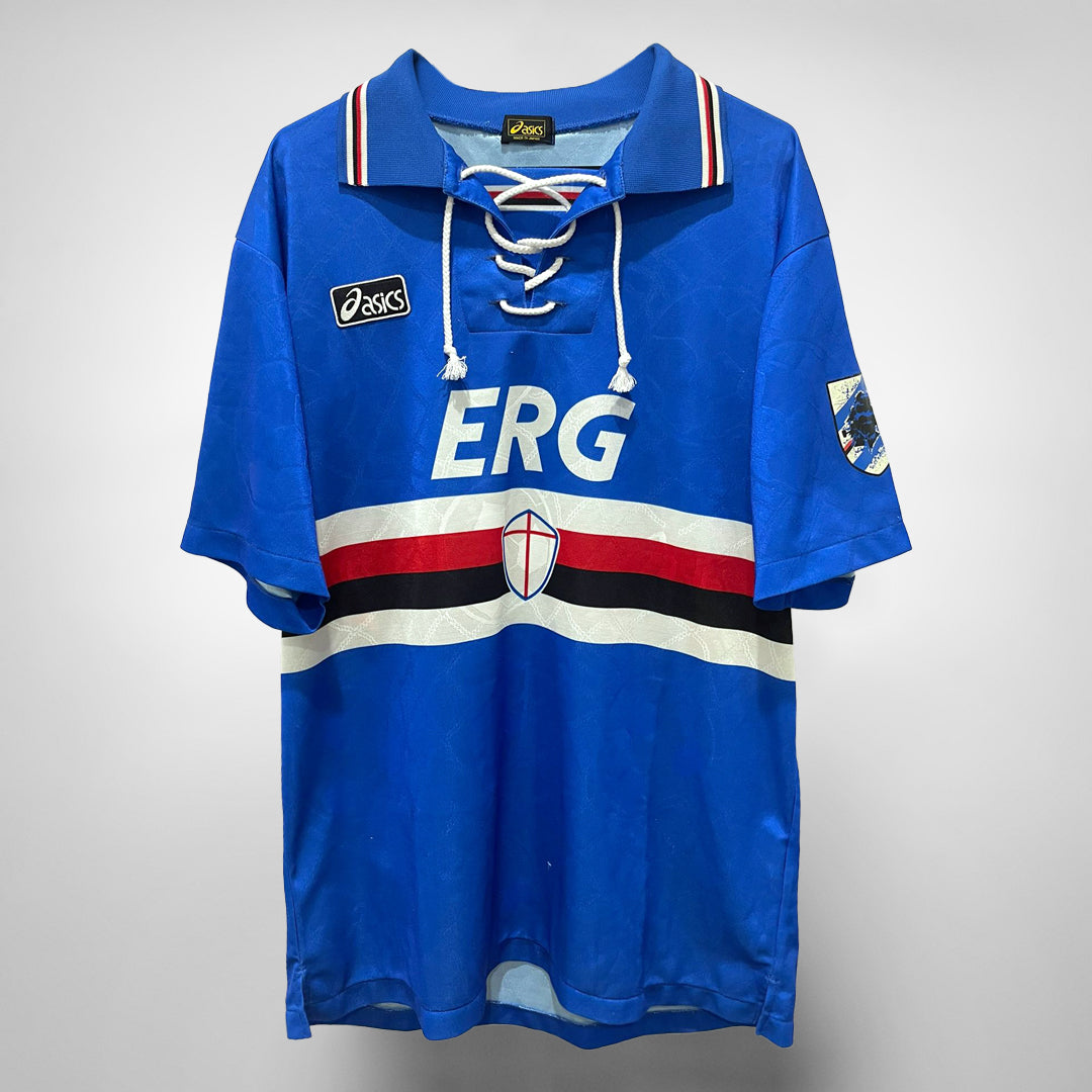 1994-1995 U.C. Sampdoria Asics Home Shirt - Marketplace