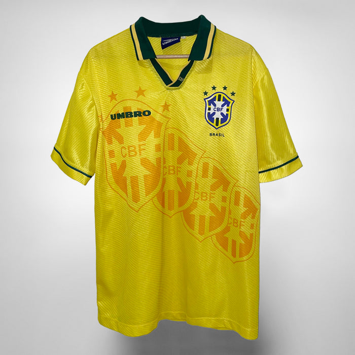 1994-1995 Brazil Umbro Home Shirt - Marketplace
