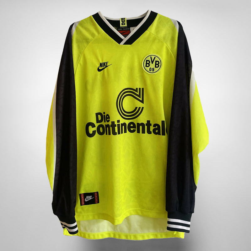 1995-1996 Borussia Dortmund Nike Home Shirt #10 Moller - Marketplace