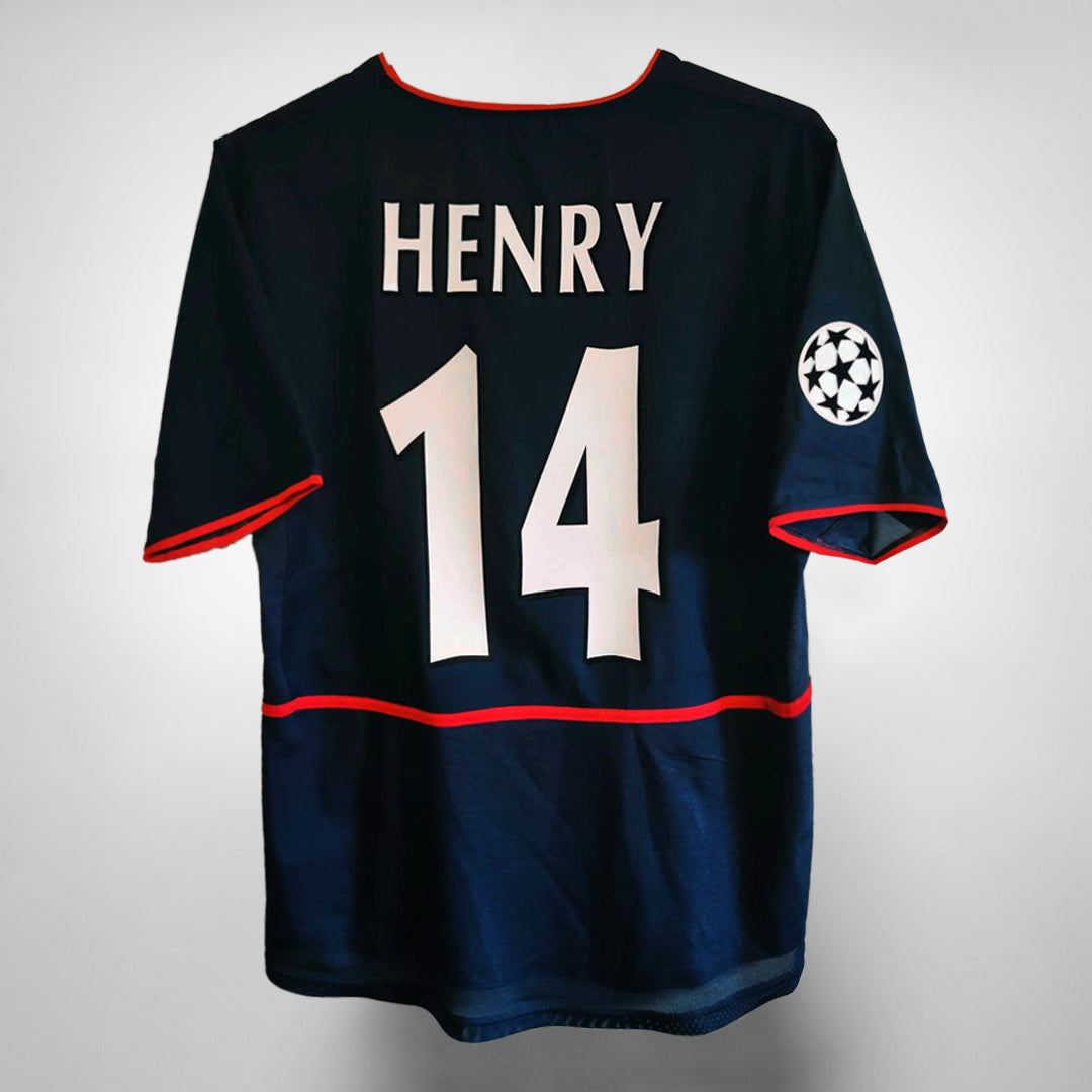 2002-2003 Arsenal Nike Away UCL Shirt #14 Thierry Henry