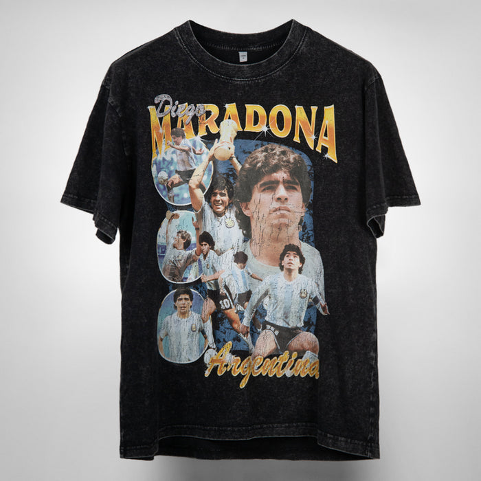 Diego Maradona Vintage Bootleg T-Shirt | Oversized Heavy Tee