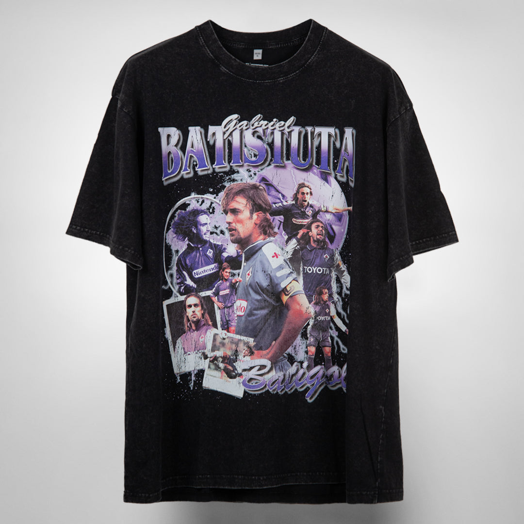 Gabriel Batistuta Vintage Bootleg T-Shirt | Oversized Heavy Tee
