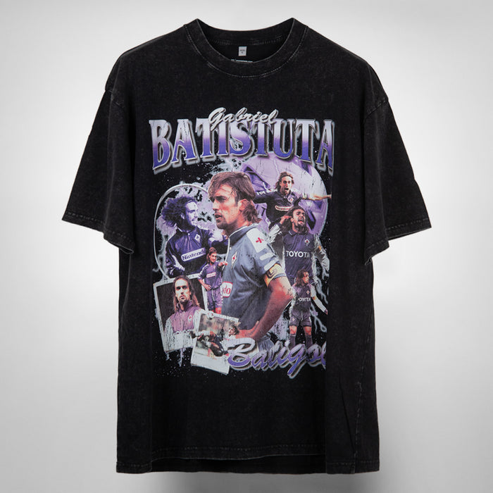 Gabriel Batistuta Vintage Bootleg T-Shirt | Oversized Heavy Tee