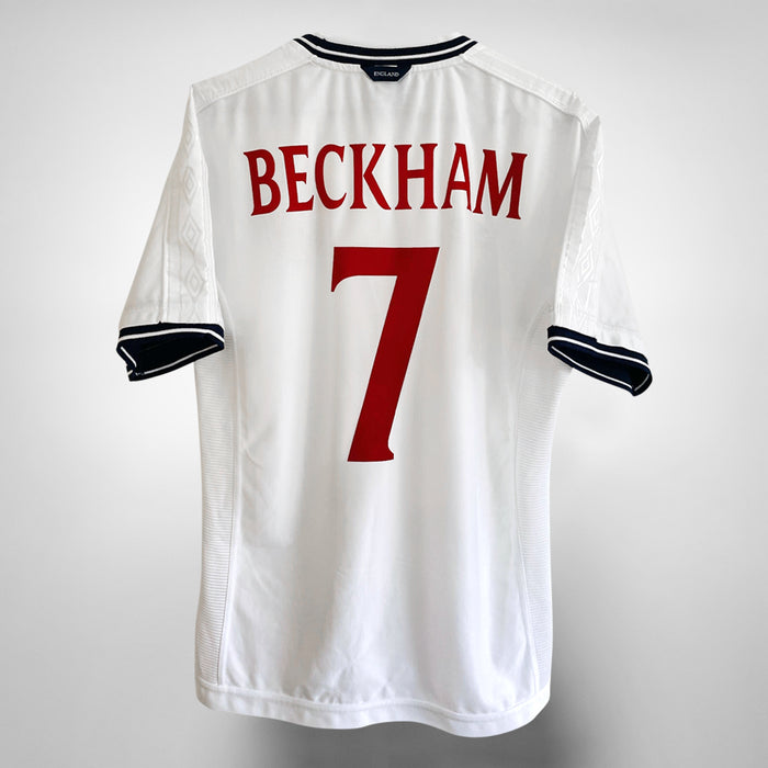 1999-2001 England Umbro Home Shirt #7 David Beckham - Marketplace