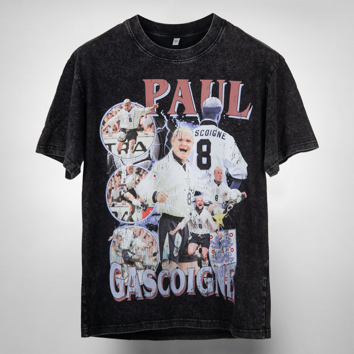 Paul Gascoigne Vintage Bootleg T-Shirt | Oversized Heavy Tee