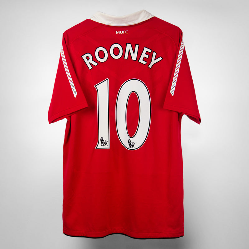 2010-2011 Manchester United Nike Home Shirt #10 Wayne Rooney