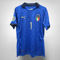 2020 Italy European Home Shirt #1 Roberto Mancini Signed - Marketplace