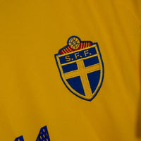 2002-2004 Sweden Adidas Home Shirt #11 Henrik Larsson