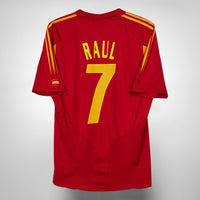 2004-2005 Spain Adidas Home Shirt #7 Raul