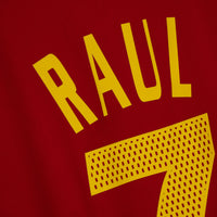 2004-2005 Spain Adidas Home Shirt #7 Raul