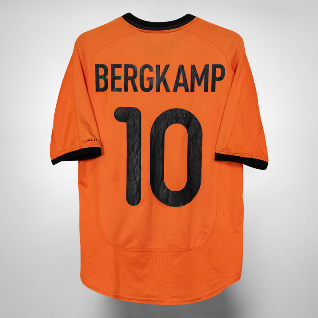 2000-2002 Netherlands Nike Home Shirt #10 Dennis Bergkamp
