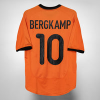 2000-2002 Netherlands Nike Home Shirt #10 Dennis Bergkamp