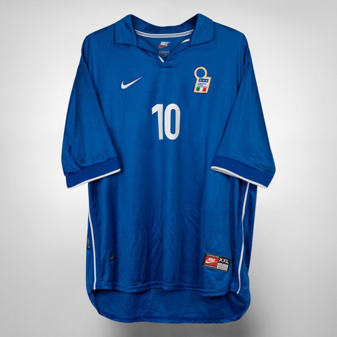 1998 Italy Nike Home Shirt #10 Alessandro Del Piero