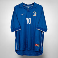 1998 Italy Nike Home Shirt #10 Alessandro Del Piero