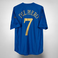 2004 Italy Puma Home Shirt #7 Del Piero