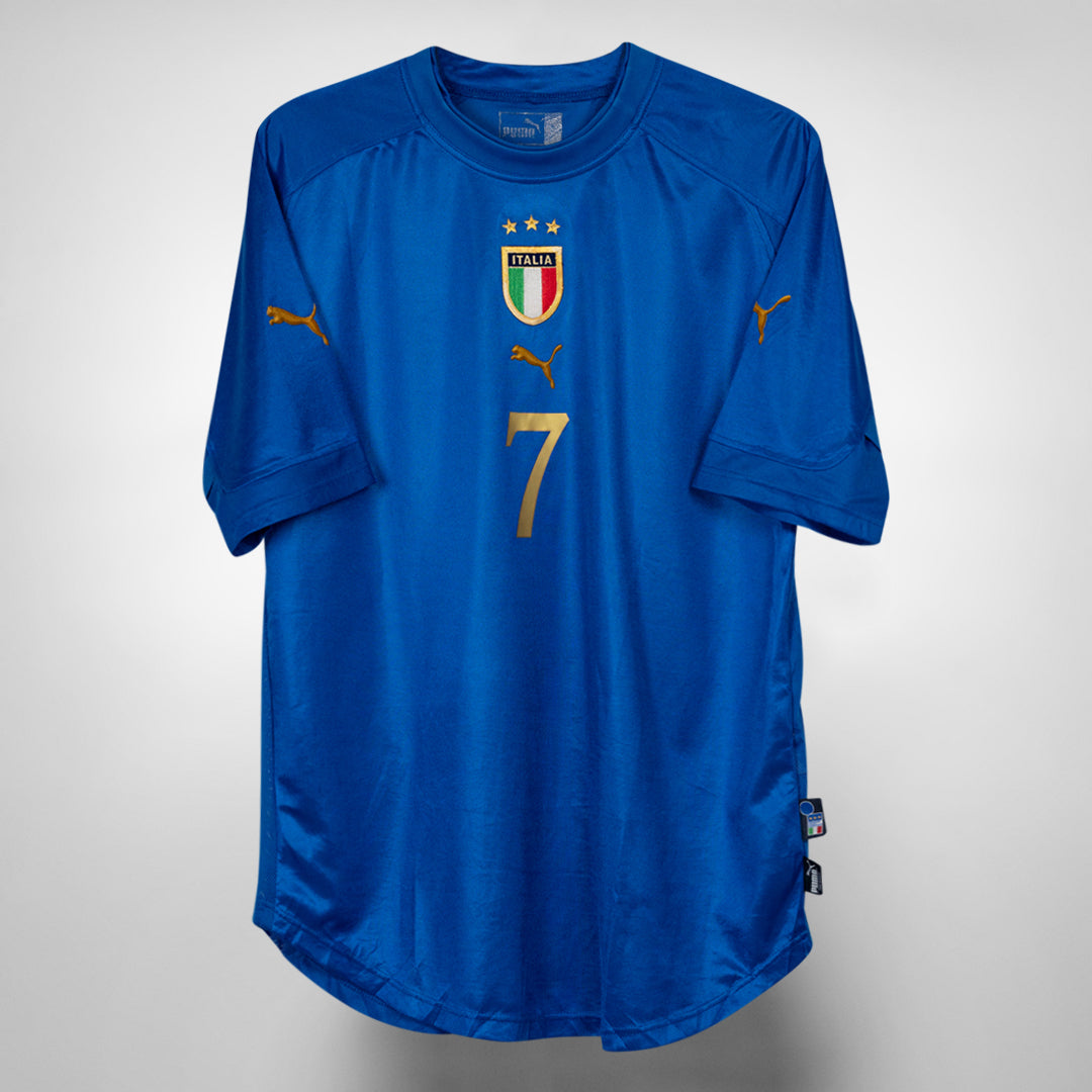 2004 Italy Puma Home Shirt #7 Del Piero