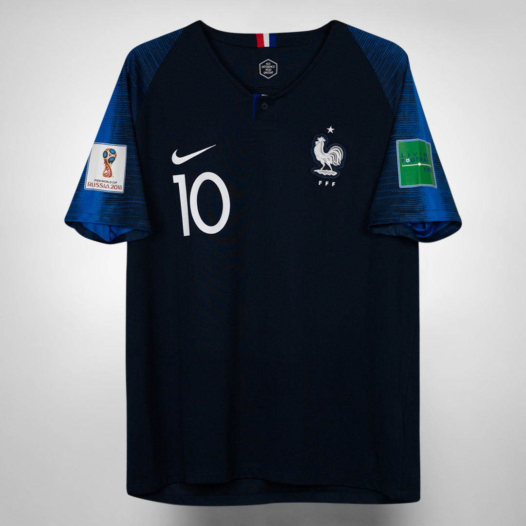 2018 France Nike Home Shirt #10 Klylian Mbappe