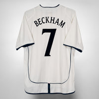 2001-2003 England Umbro Home Shirt #7 David Beckham