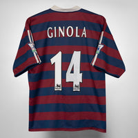 1995-1997 Newcastle United Adidas Away Shirt #14 Ginola