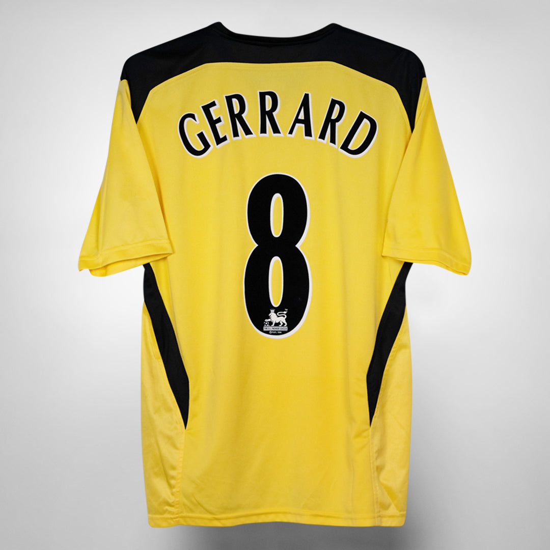 2004-2006 Liverpool Reebok Away Shirt #8 Steven Gerrard