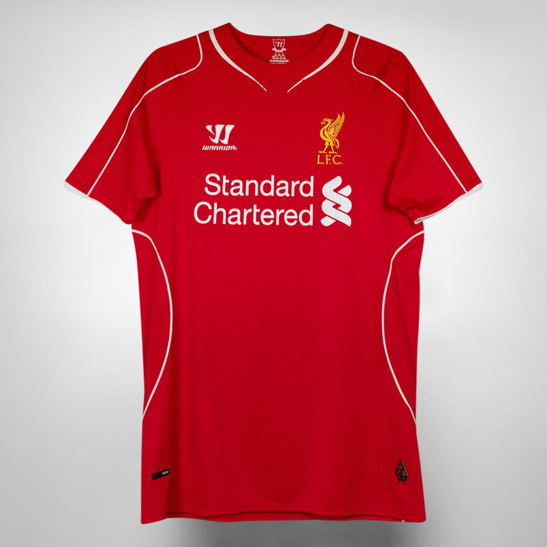 2014-2015 Liverpool Warrior Home Shirt #8 Steven Gerrard