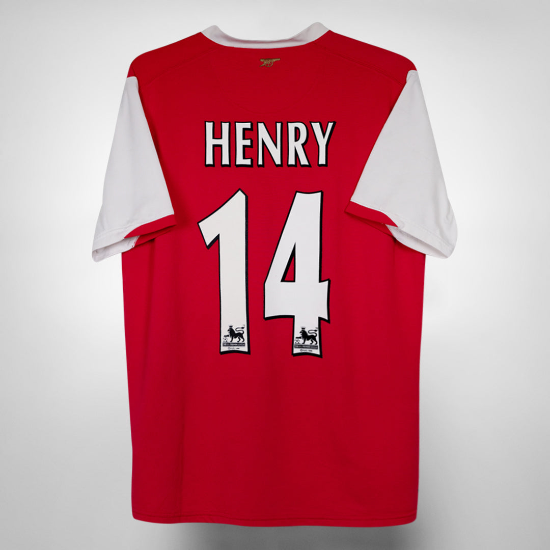 2006-2008 Arsenal Nike Home Shirt #14 Thierry Henry