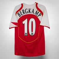 2004-2005 Arsenal Nike Home Shirt #10 Dennis Bergkamp