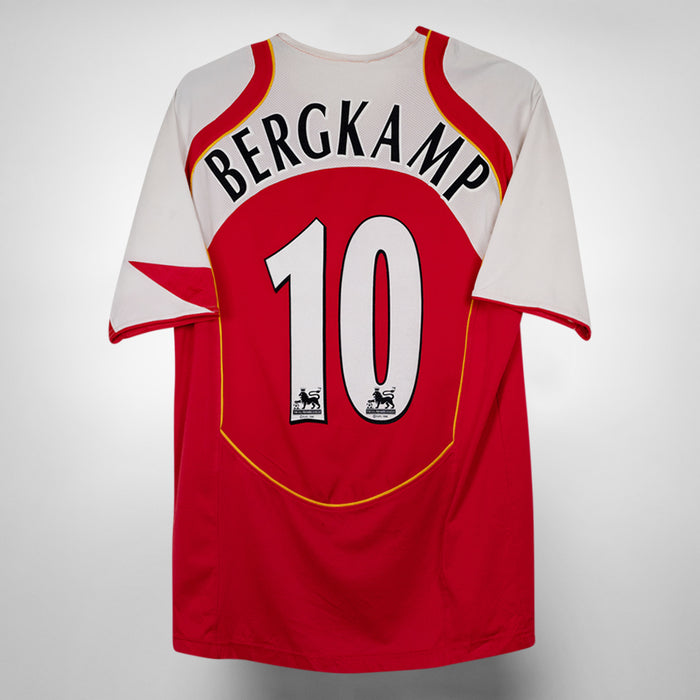 2004-2005 Arsenal Nike Home Shirt #10 Dennis Bergkamp