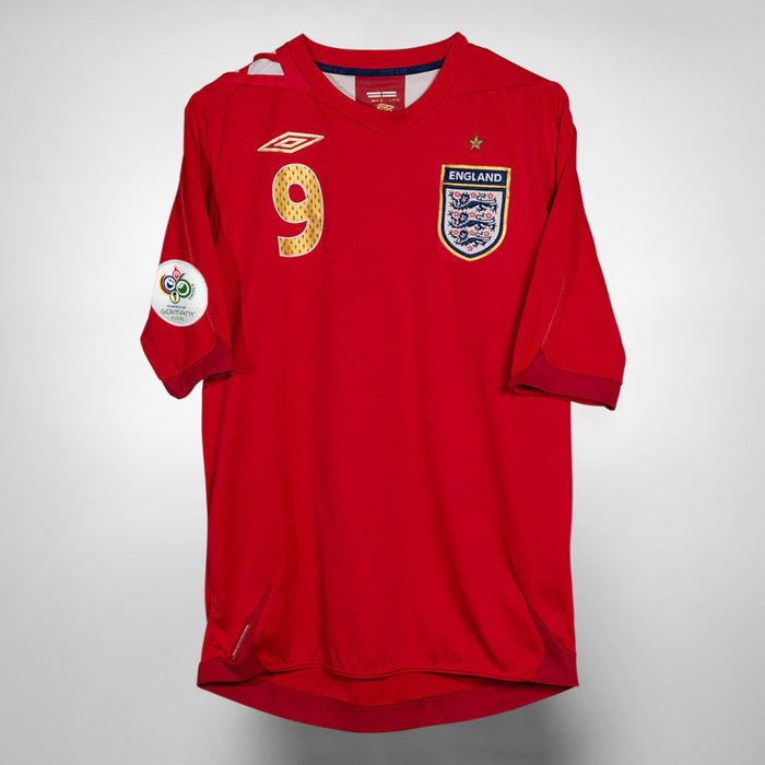 2006 England Umbro Away Shirt #9 Wayne Rooney - Marketplace