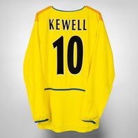 2002-2004 Leeds United Nike Long Sleeve Away Cup Shirt #11 Harry Kewell
