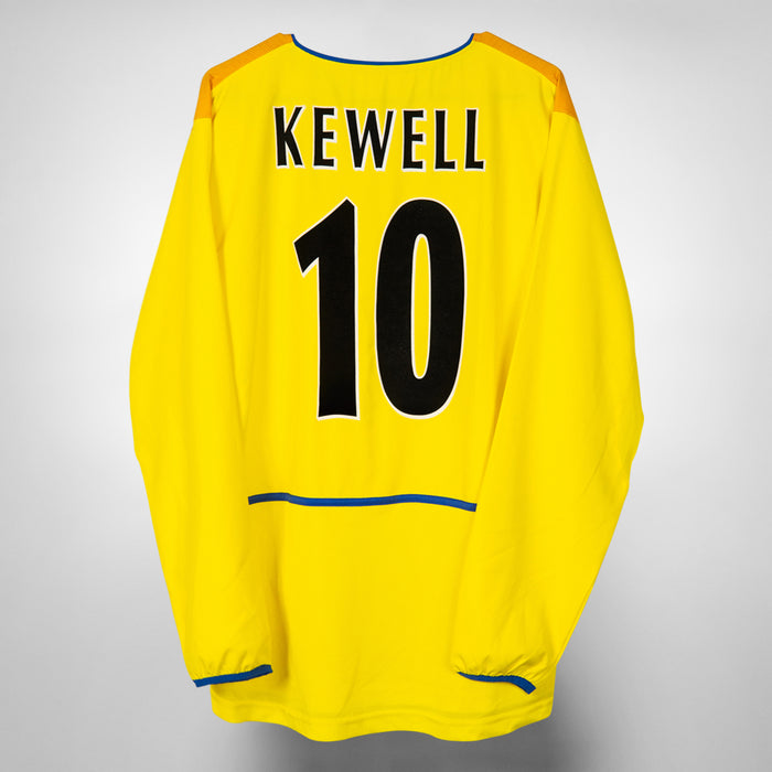 2002-2004 Leeds United Nike Long Sleeve Away Cup Shirt #11 Harry Kewell