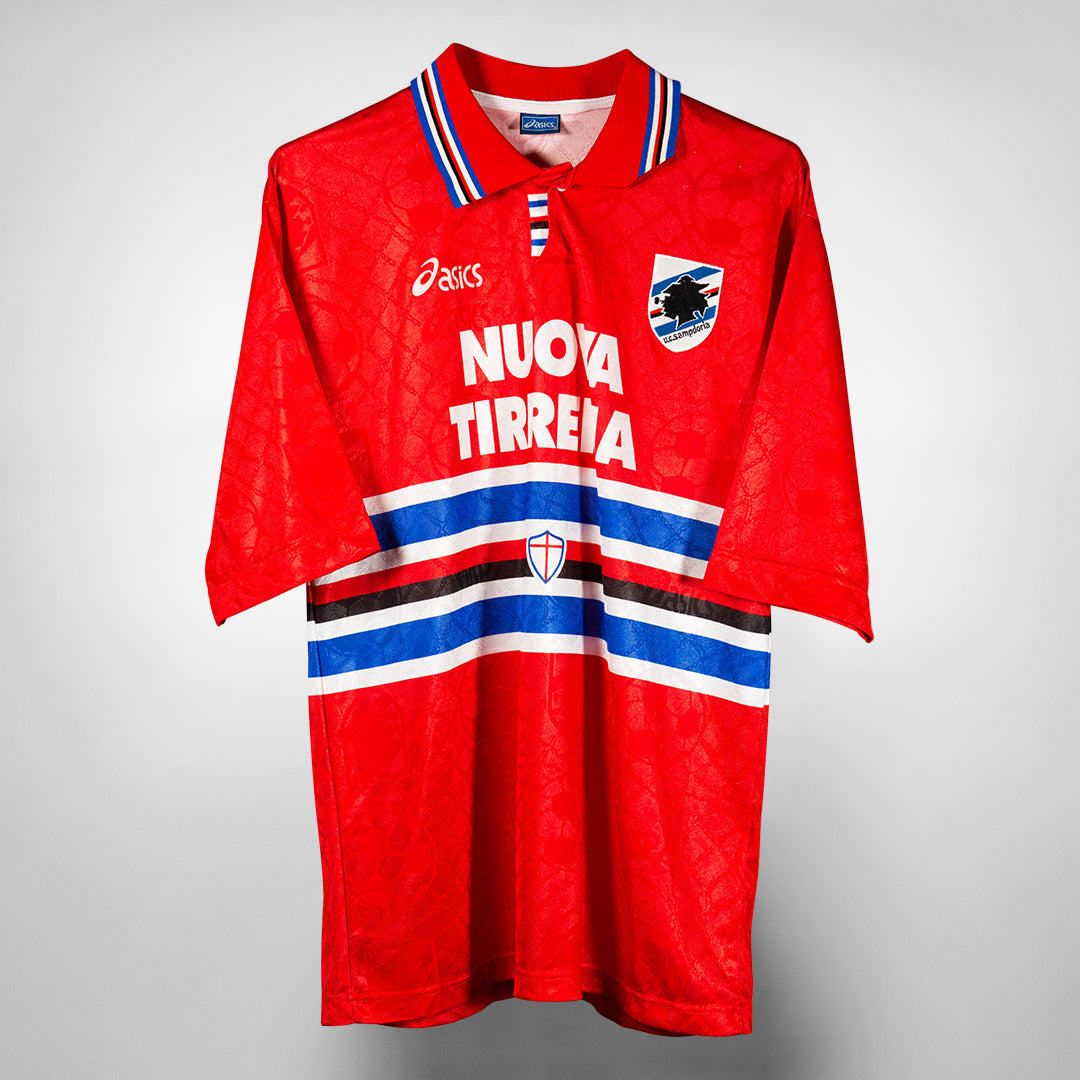 1995-1996 Sampdoria Asics Away Shirt  - Marketplace