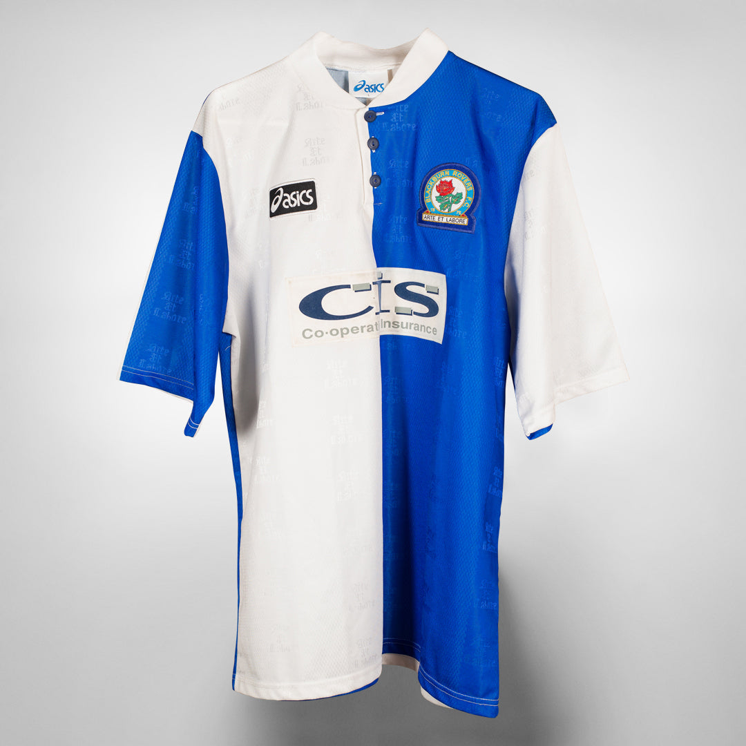 1996-1998 Blackburn Rovers Asics Home Shirt - Marketplace