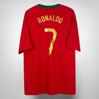 2008-2010 Portugal Nike Home Shirt #7 Cristiano Ronaldo