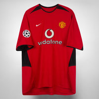 2002-2003 Manchester United Nike UCL Home Shirt #7 David Beckham