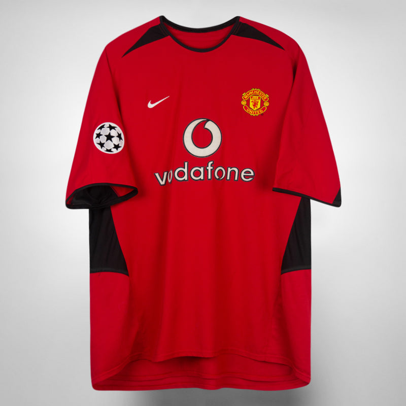 2002-2003 Manchester United Nike UCL Home Shirt #7 David Beckham