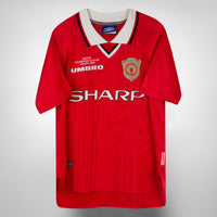 1999-2000 Manchester United Umbro Home UCL Shirt 2 Stars