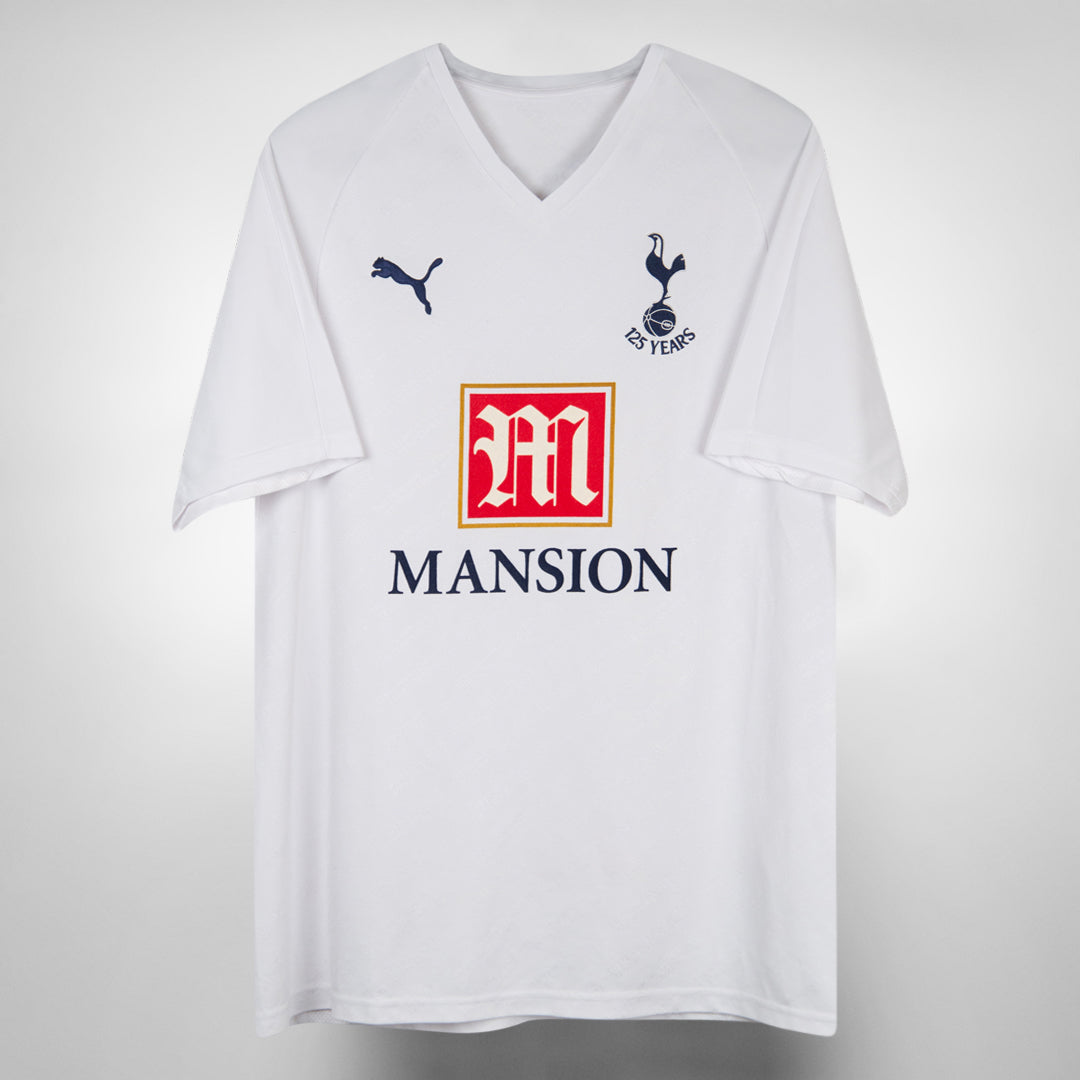 2007-2008 Tottenham Hotspur Puma Home Shirt #9 Dimitar Berbatov