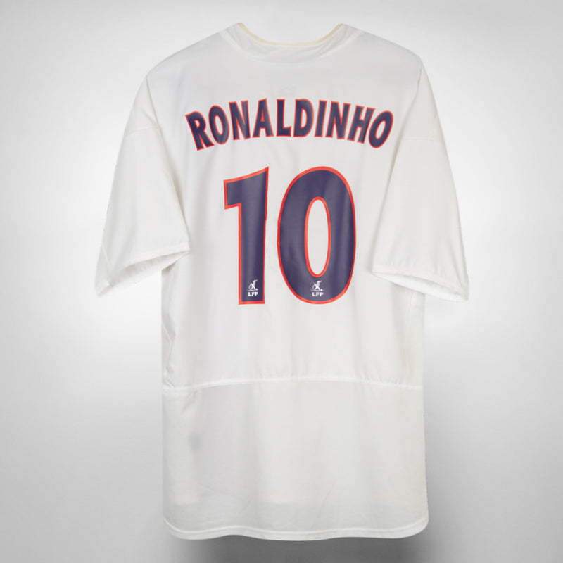 2002-2003 Paris Saint-Germain PSG Nike Away Shirt #10 Ronaldinho